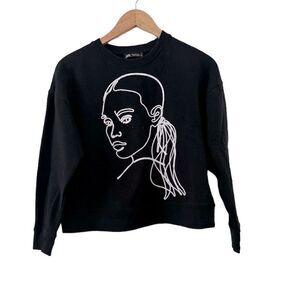 ZARA Raised Girl Sweatshirt EUC